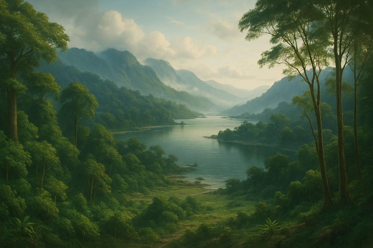 Breath Between forest and water